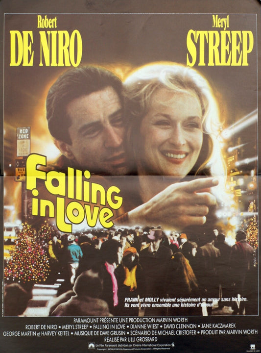 FALLING IN LOVE POSTER ORIGINAL 40x60 Robert de Niro & Merly Streep