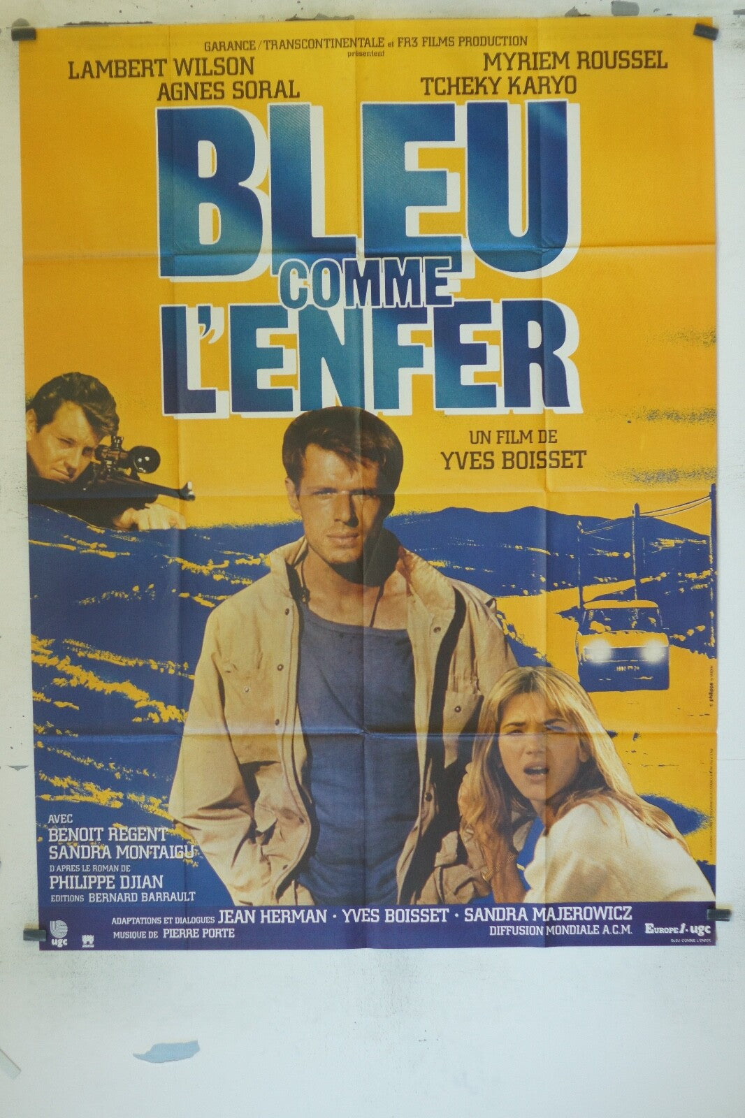BLEU COMME L’ENFER ORIGINAL120x160 LAMBERT WILSON, AGNES SOREL