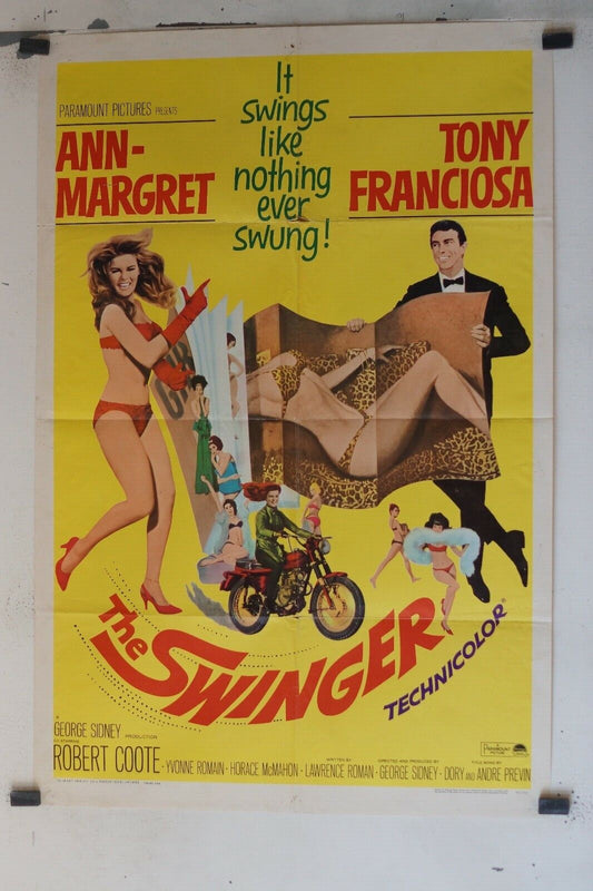THE SWINGER MOVIE POSTER ORIGINAL (69x103), George Sidney, Ann-Margret 