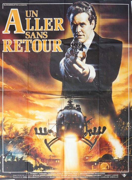 UN ALLER SANS RETOUR MOVIE POSTER ORIGINAL 120x160 ROBERT TESSIER