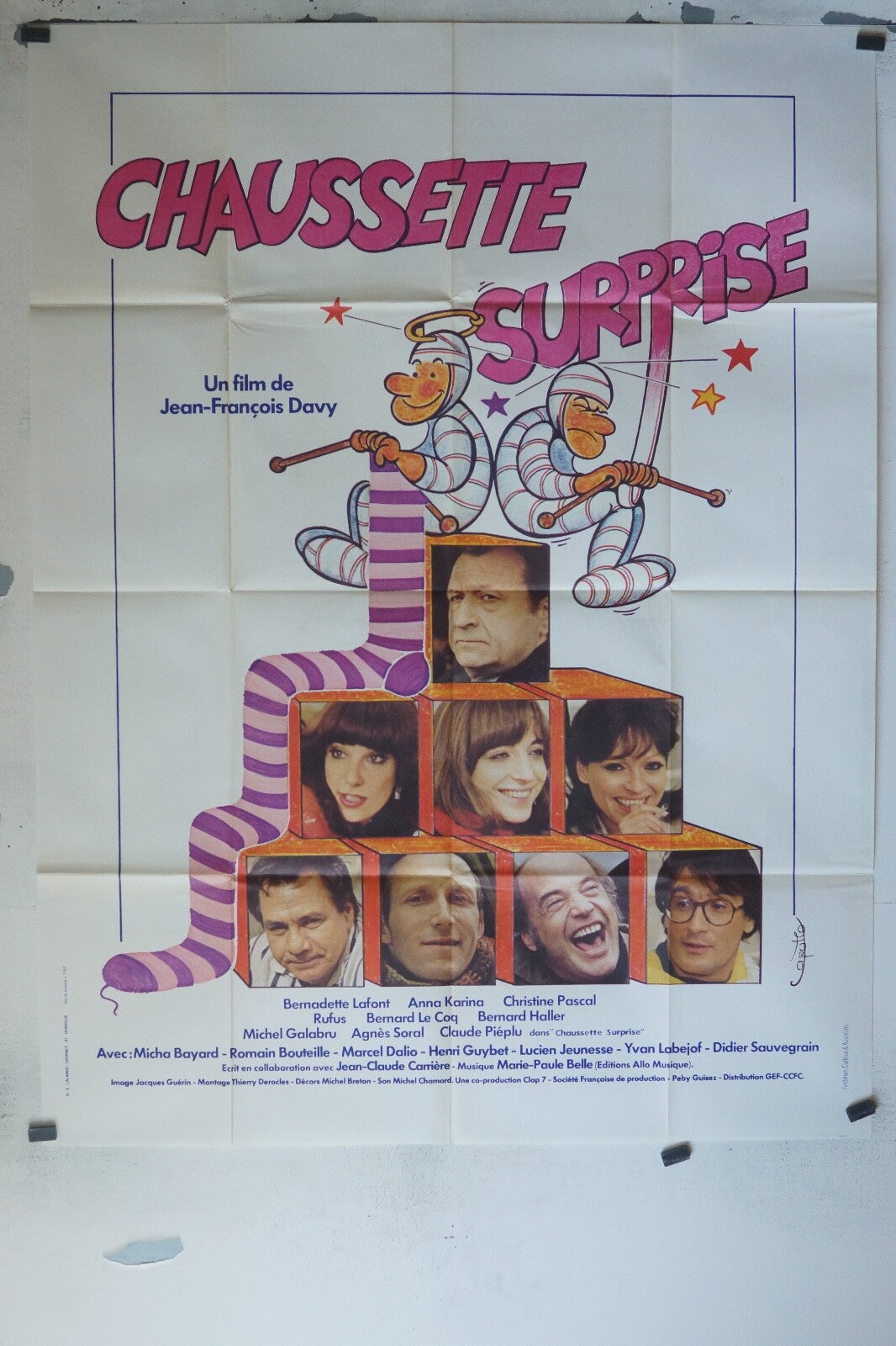 CHAUSSETTE SURPRISE ORIGINAL120x160 BERNADETTE LAFONT