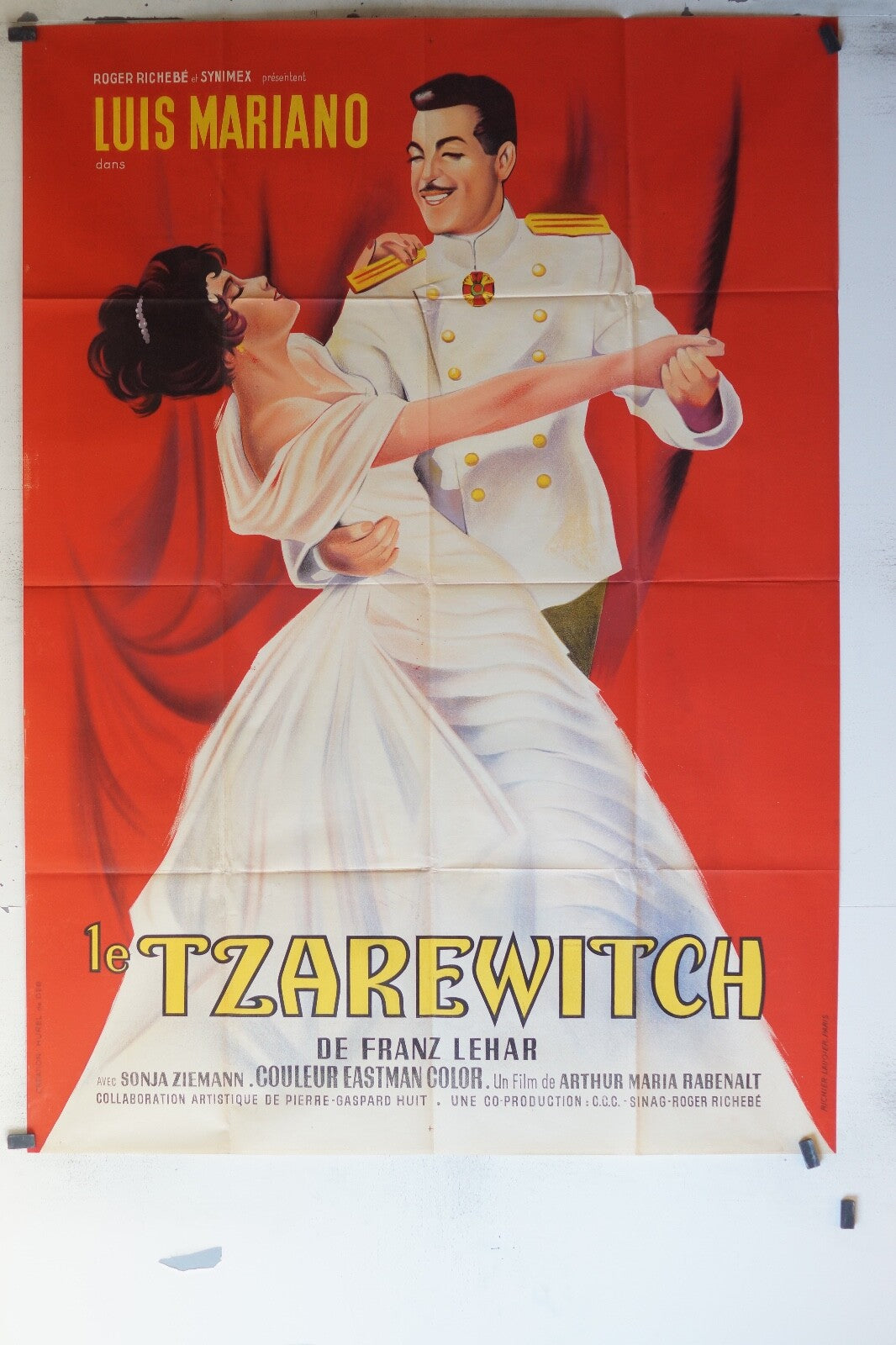 TZAREWITCH (LE) MOVIE POSTER ORIGINAL 120x160 Luis mariano , Sonja ziemann ,