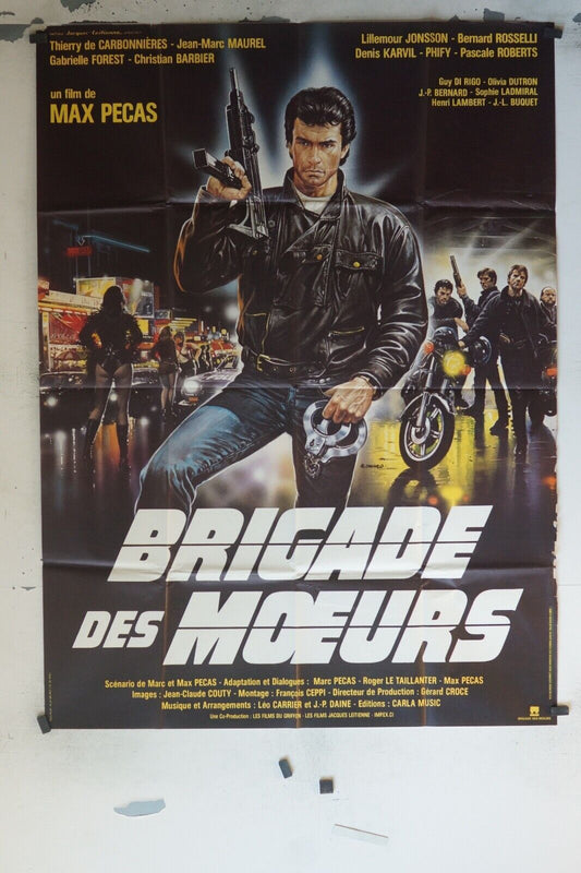 BRIGADE DES MOEURS MOVIE POSTER ORIGINAL (120x160) JEAN-MARC MAUREL