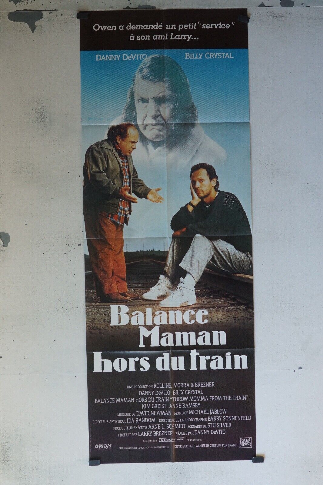 BALANCE MAMAN HORS DU TRAIN MOVIE POSTER ORIGINAL 60x160 DANNY DE VITO