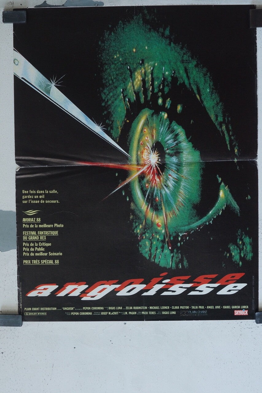 ANGOISSE POSTER ORIGINAL (40X60) ZELDA RUBINSTEIN – MICHAEL LERNER