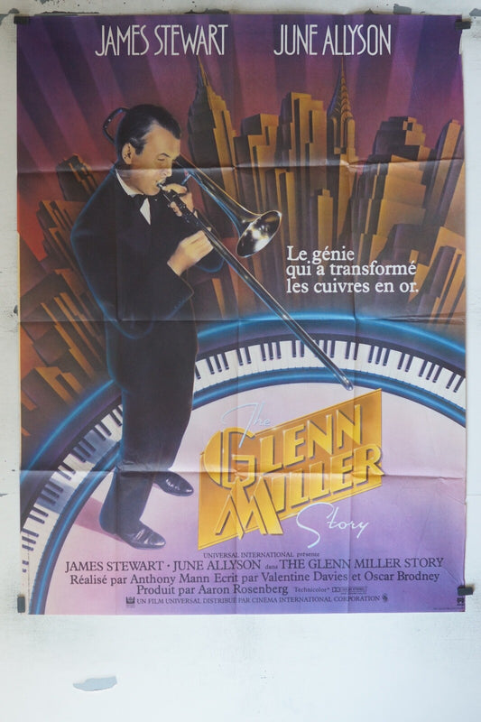 THE GLENN MILLER POSTER ORIGINAL 120x160 JAMES STEWART