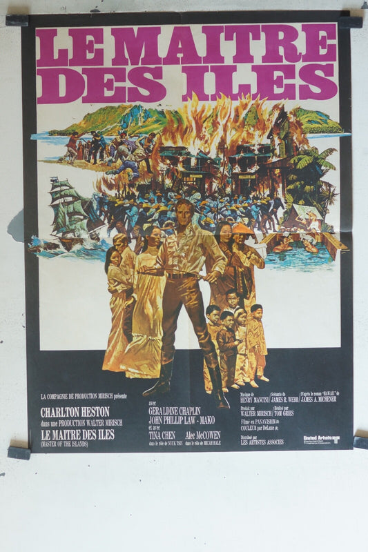 MAITRE DES ILES (LE) MOVIE POSTER (60x80) Tina Chen , Geraldine Chaplin