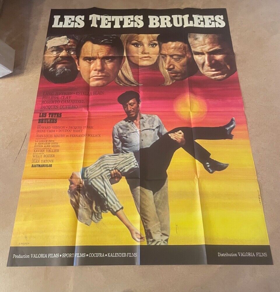 LES TÊTES BRÛLÉES ORIGINAL 120x160 PHILIPPE CLAY