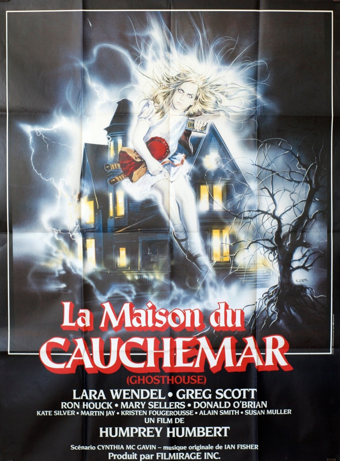 LA MAISON DU CAUCHEMAR MOVIE POSTER ORIGINAL 120x160 LAURA WENDEL