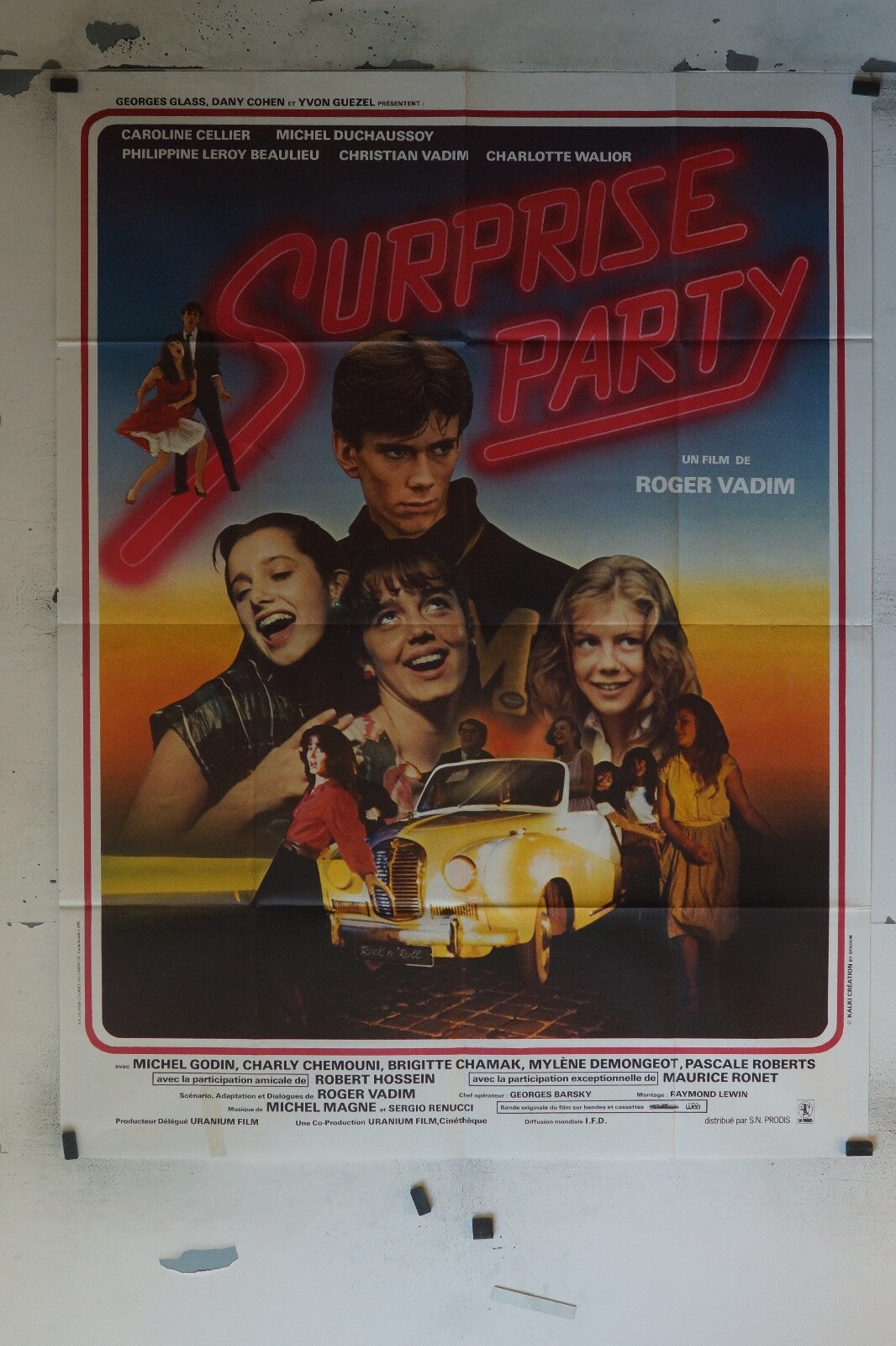 SURPRISE PARTY MOVIE POSTER ORIGINAL 120x160 MICHEL GODIN