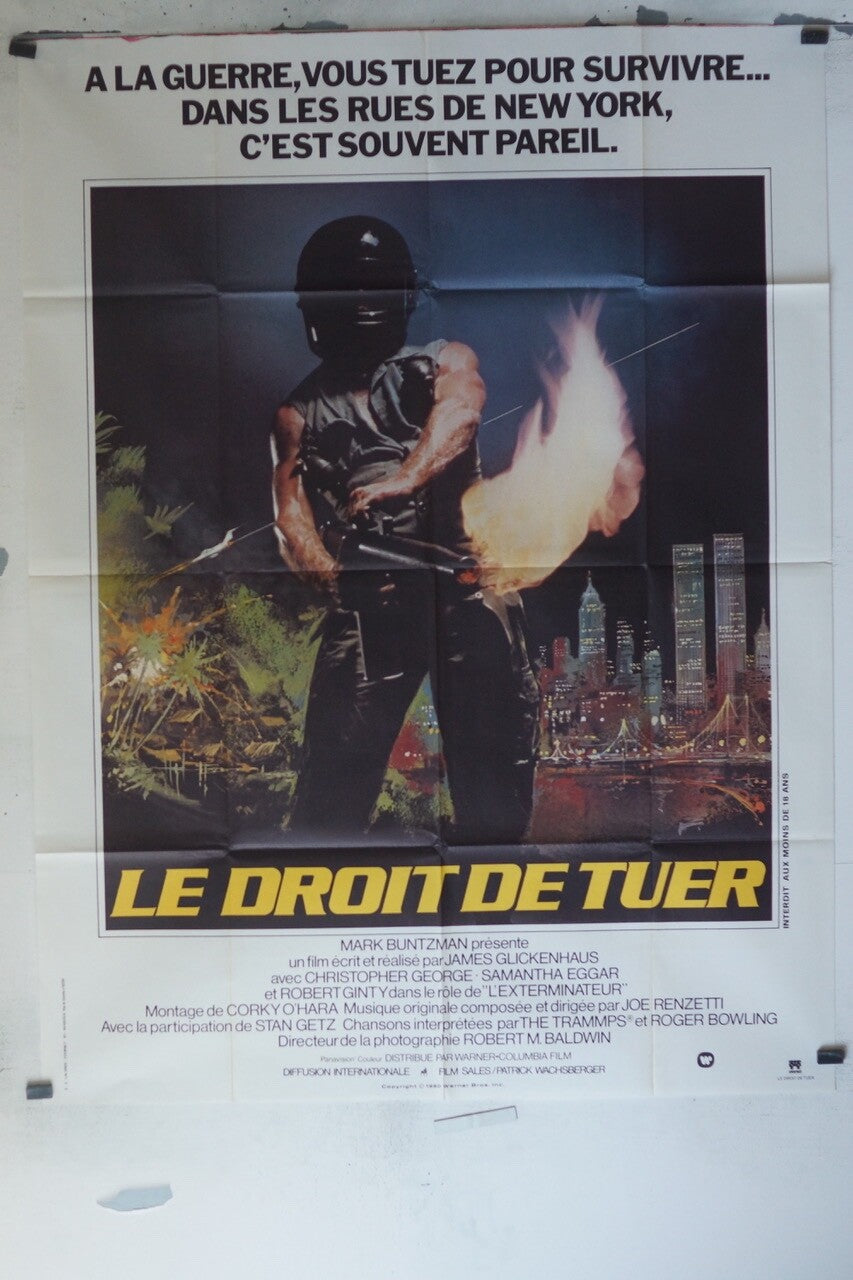 LE DROIT DE TUER MOVIE POSTER ORIGINAL 120x160 CHRISTOPHER GEORGE – SAMANTHA