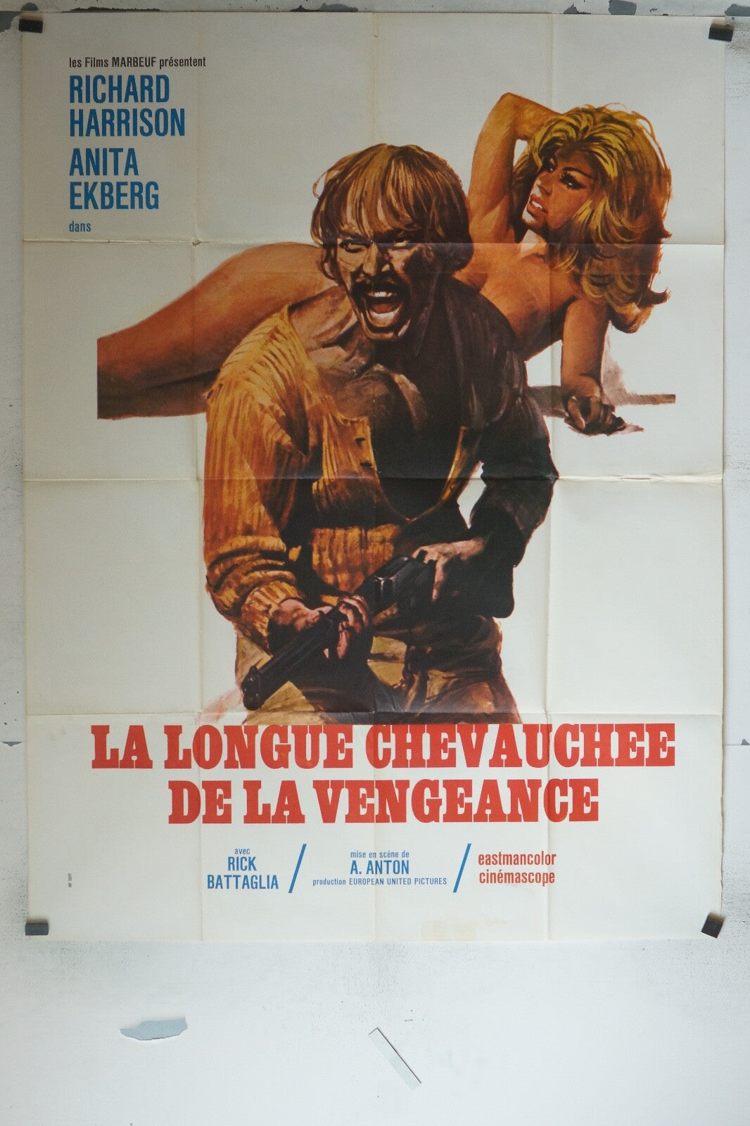 LA LONGUE CHEVAUCHÉE DE LA VENGEANCE MOVIE POSTER ORIGINAL 120x160 HARRISON
