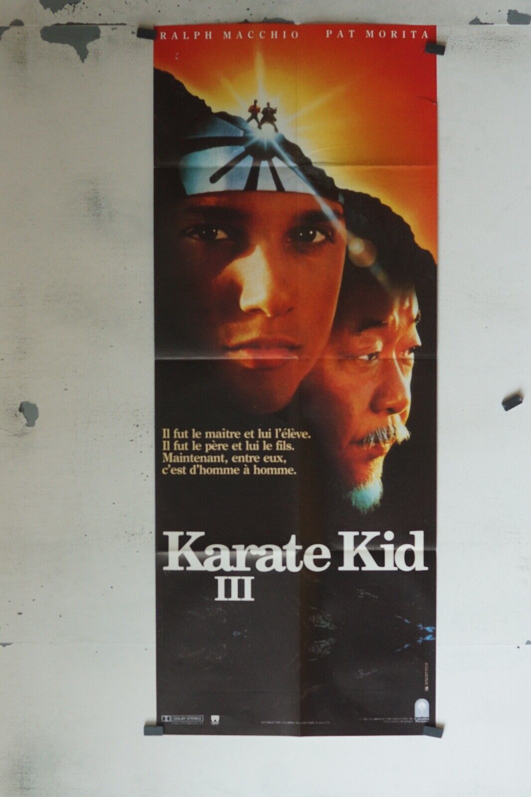 KARATE KID III 60x160 ORIGINAL RALPH MACCHIO