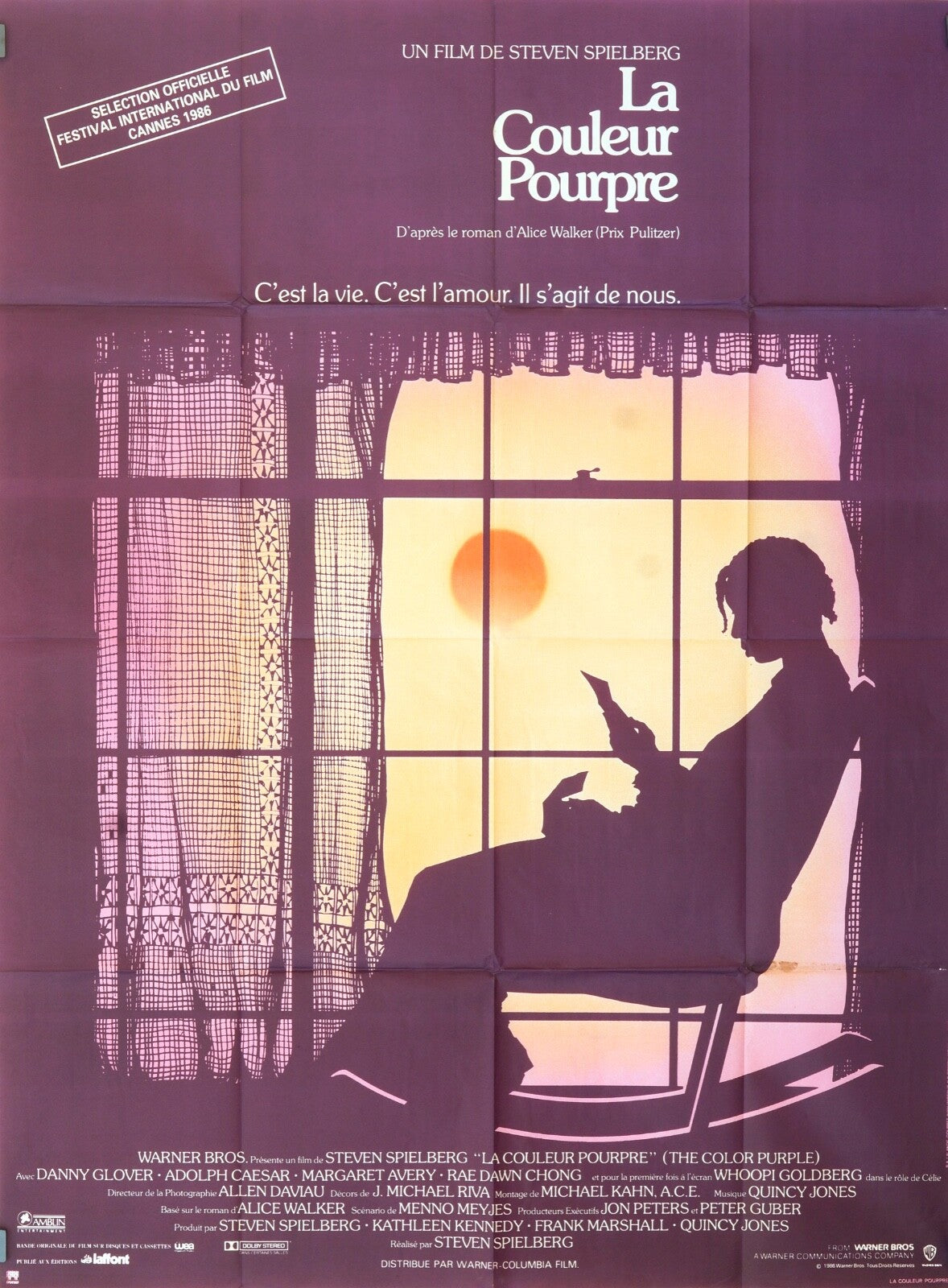LA COULEUR POURPRE MOVIE POSTER ORIGINAL 120x160 STEVEN SPIELBERG