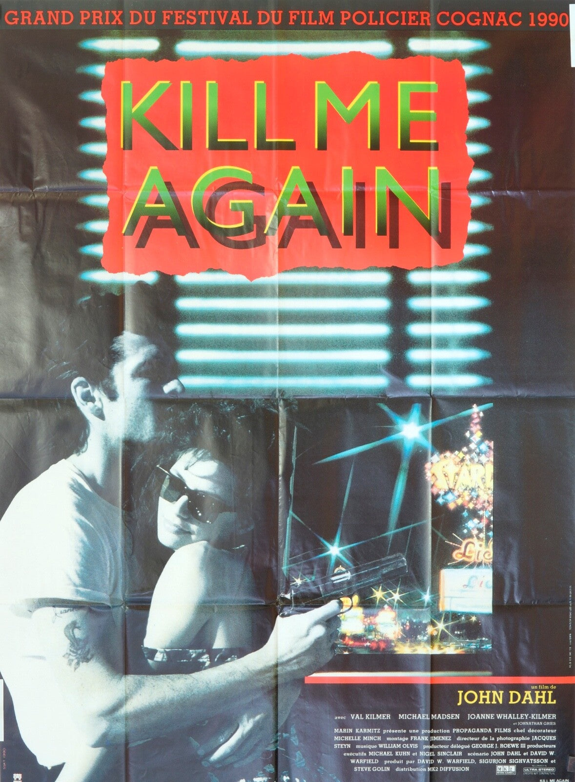 KILL ME AGAIN ORIGINAL MOVIE POSTER 120X160 JOHN DAHL