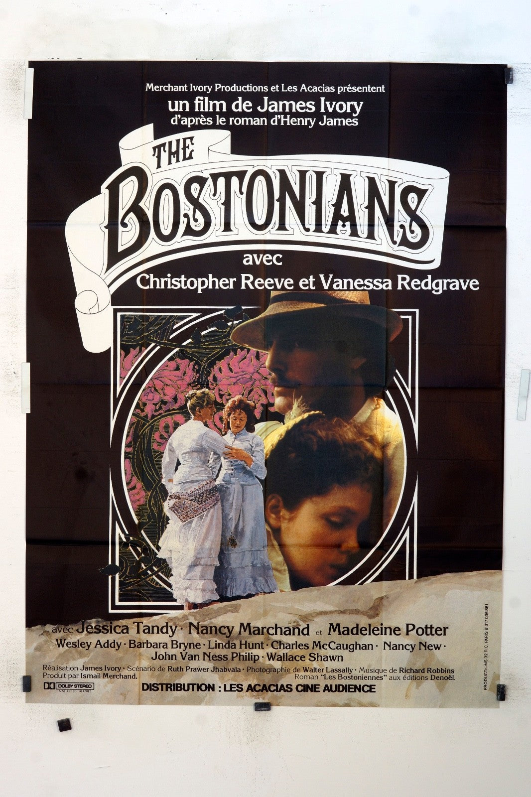 THE BOSTONIANS JAMES IVORY POSTER ORIGINAL (120x160)