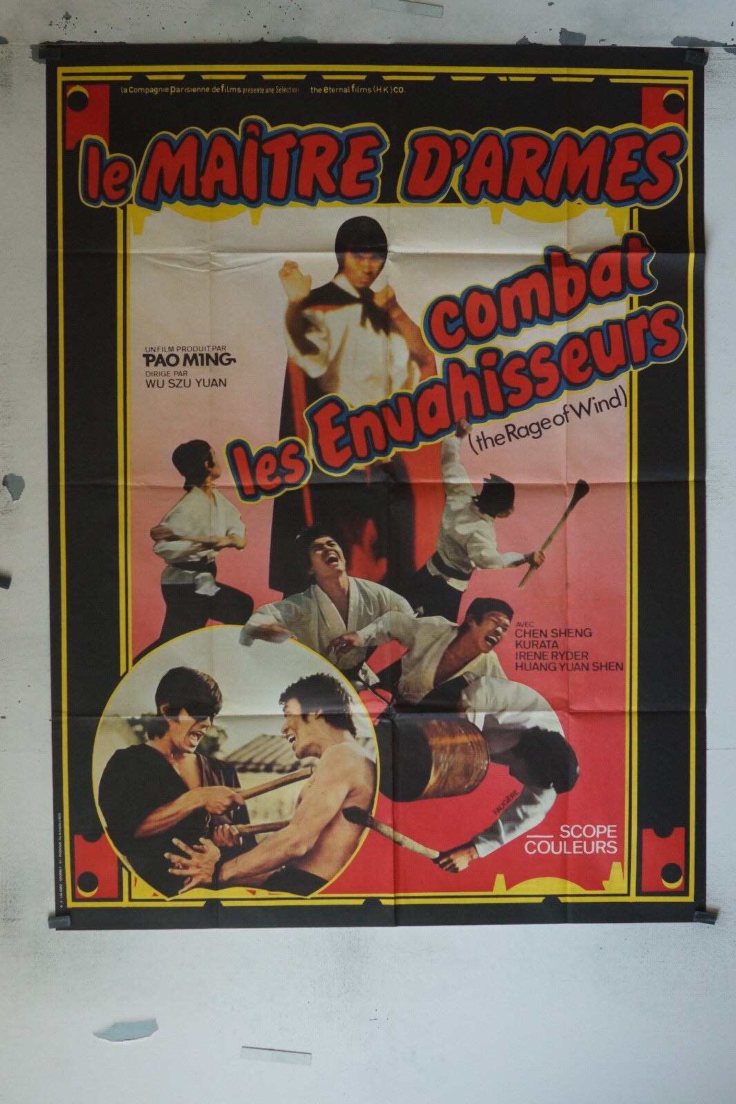 LE MAITRE D’ARMES « COMBAT LES ENVAHISSEURS » MOVIE POSTER ORIGINAL 120x160