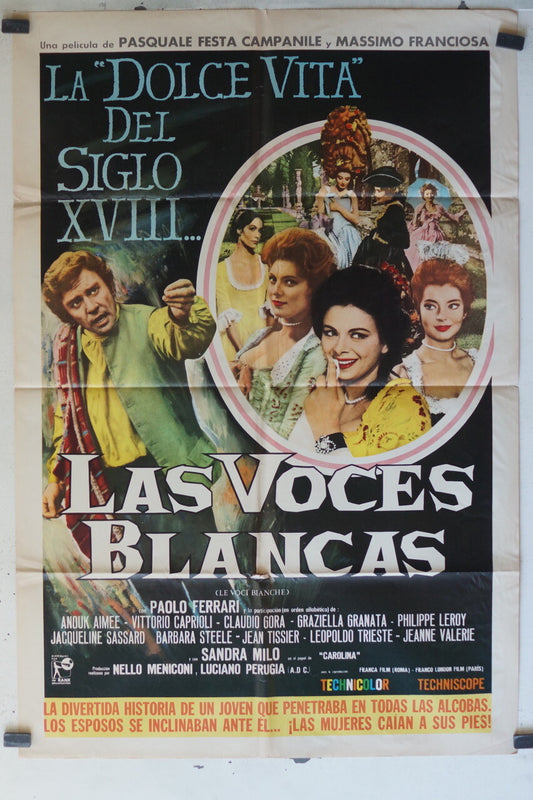 LAS VOCES BLANCAS ORIGINAL MOVIE POSTER 73x110 Paolo Ferrari , Graziella Granata