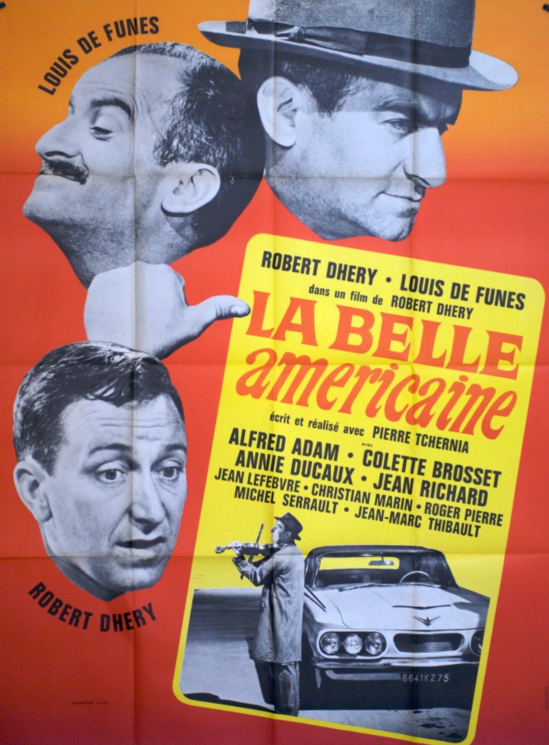 LA BELLE AMÉRICAINE LOUIS DE FUNÈS MOVIE POSTER ORIGINAL 120x160