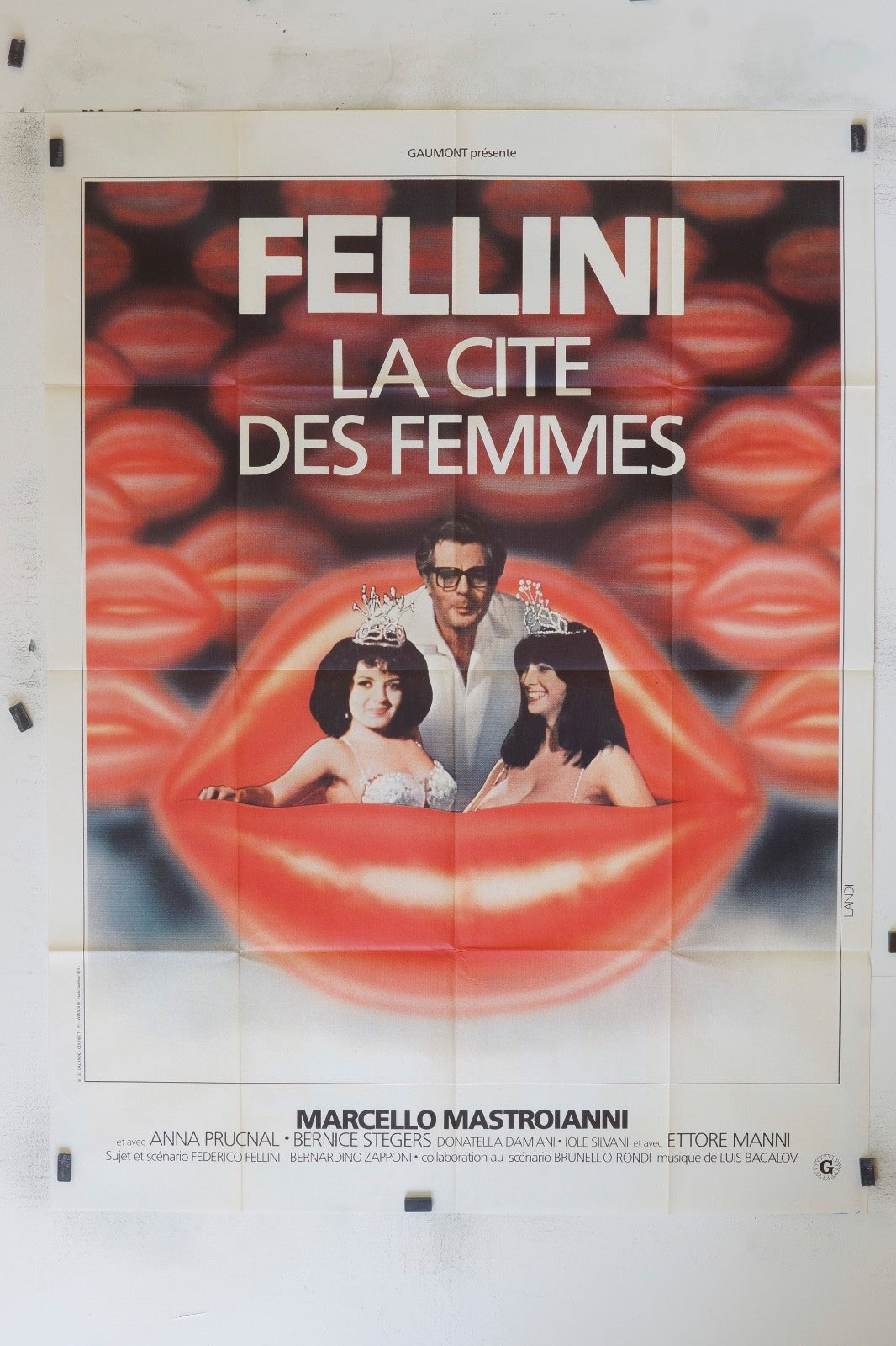 LA CITÉ DES FEMMES FELLINI MOVIE POSTER ORIGINAL 120x160