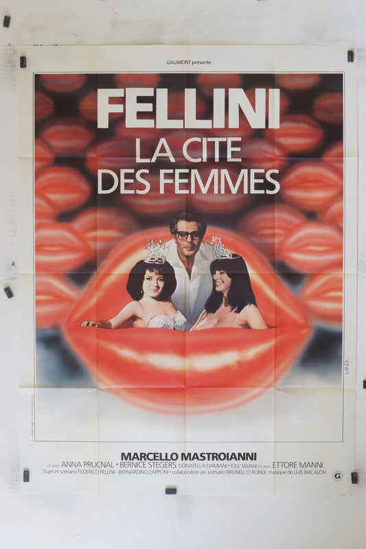 LA CITÉ DES FEMMES FELLINI MOVIE POSTER ORIGINAL 120x160