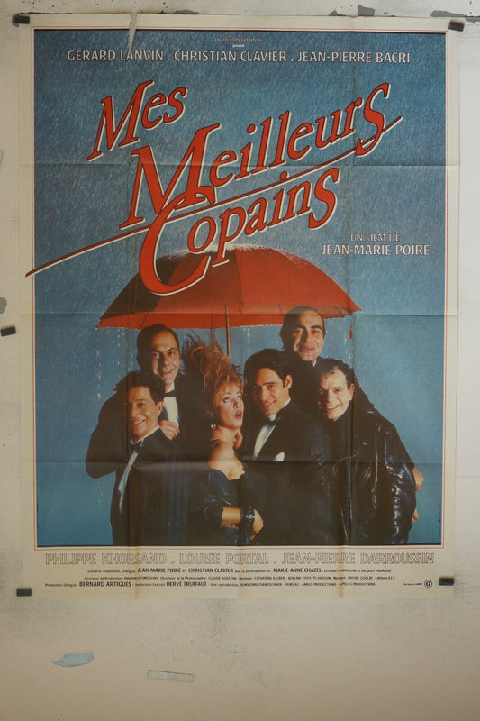 MES MEILLEURS COPAINS MOVIE POSTER ORIGINAL 120x160 GERARD LANVIN