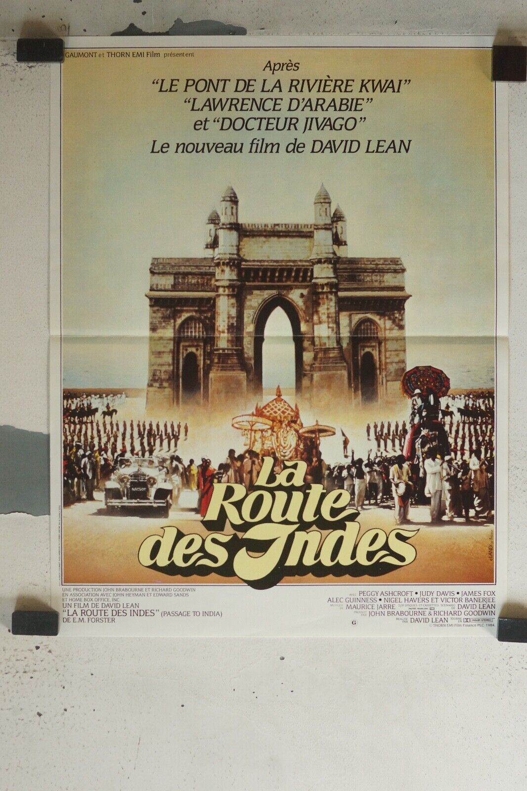 LA ROUTE DES INDES ORIGINAL 40x60 DAVID LEAN