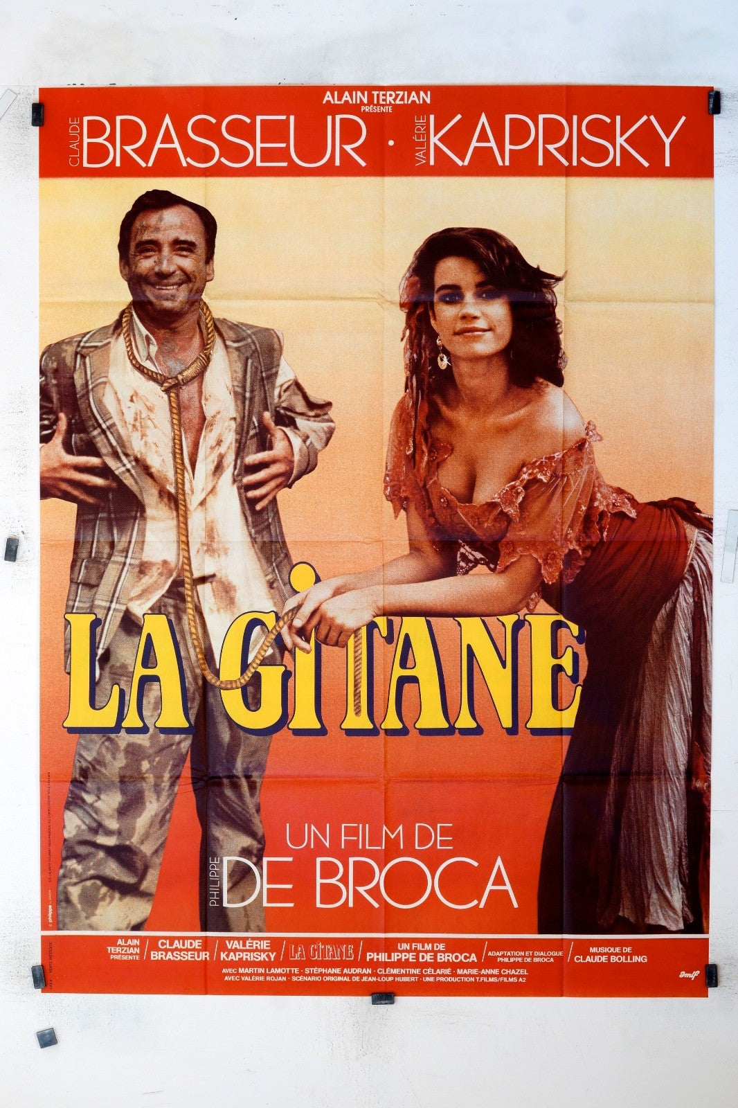 LA GITANE CLAUDE BRASSEUR MOVIE POSTER ORIGINAL 120x160