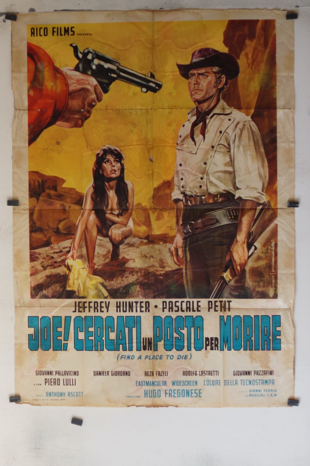 JOE ! CERCATI UN POSTO PER MORIRE MOVIE POSTER ORIGINAL120x160 Jeffrey Hunter