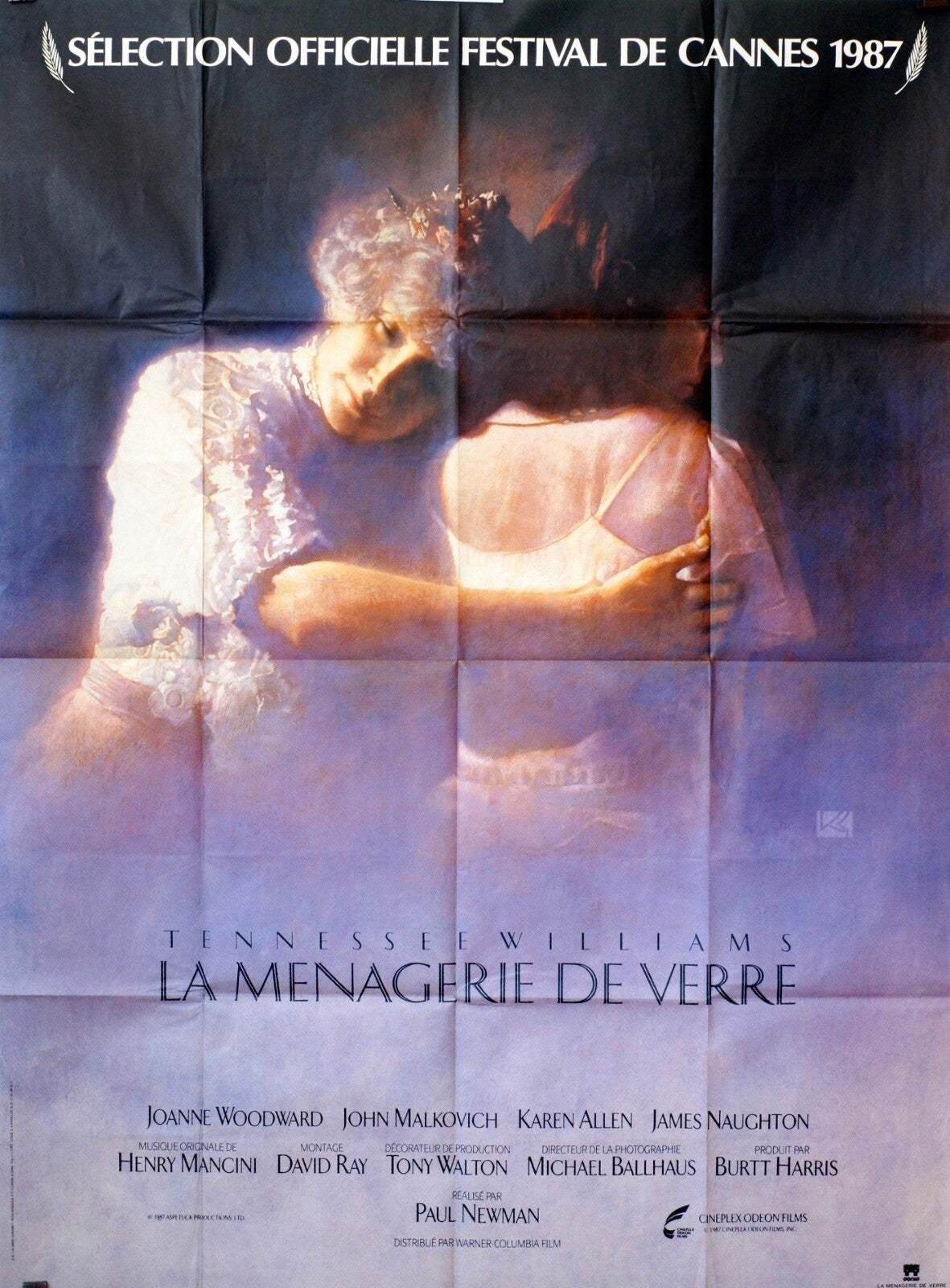 LA MENAGERIE DE VERRE POSTER ORIGINAL 120x160 TENNESSEE WILLIAMS