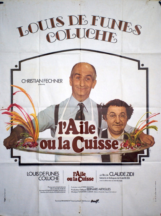 L’AILE OU LA CUISSE LOUIS DE FUNÈS movie poster ORIGINAL 120x160