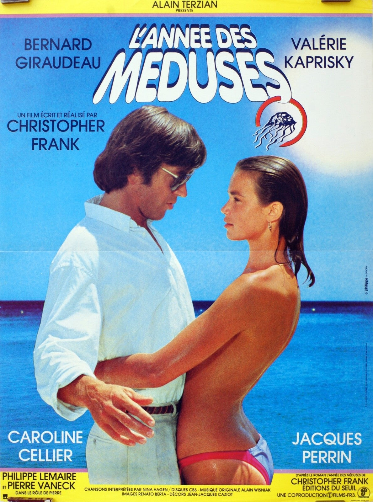 L'ANNEE DES MEDUSES POSTER ORIGINAL) 40x60, BERBARD GIRAUDEAU