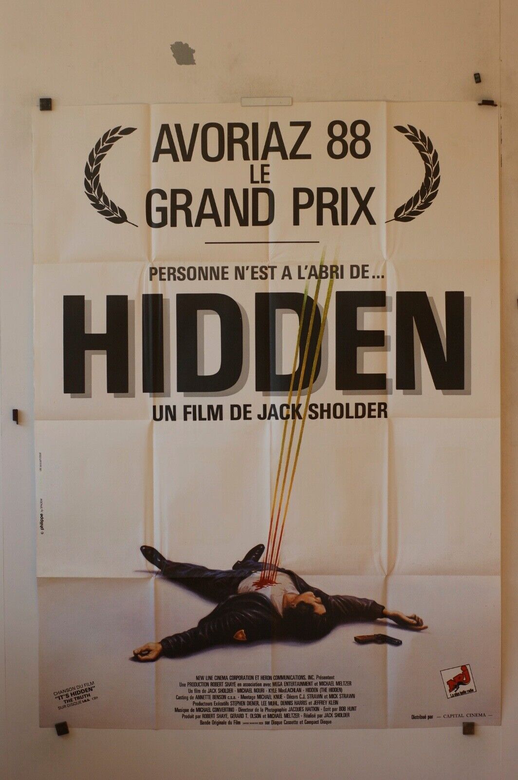 HIDDEN, AVORIAZ 88 MOVIE POSTER ORIGINAL 120x160 JACK SHOLDER