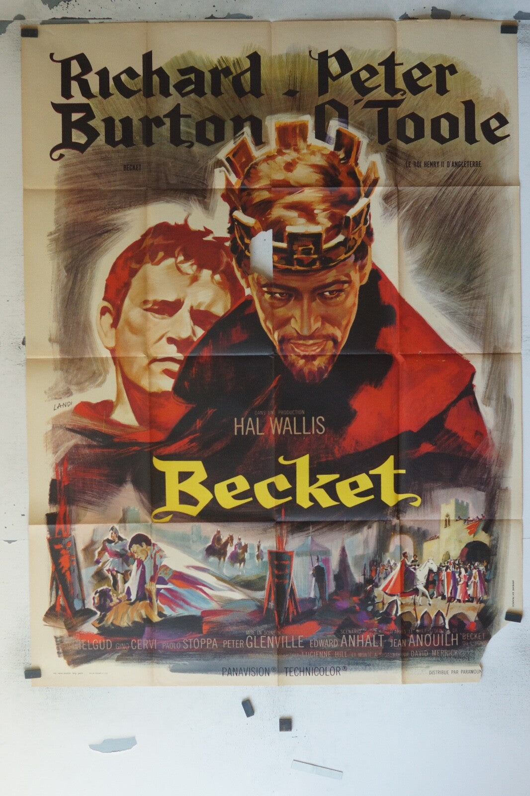 BECKET MOVIE POSTER ORIGINAL 120x160 RICHARD PETER – BURTON O’TOOLE