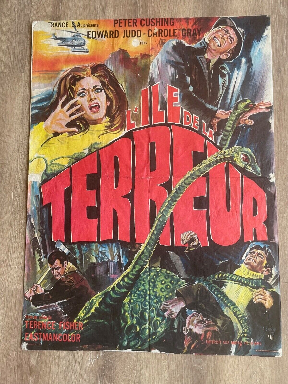L’île de la terreur ORIGINAL MOVIE POSTER (60X80) Peter Cushing