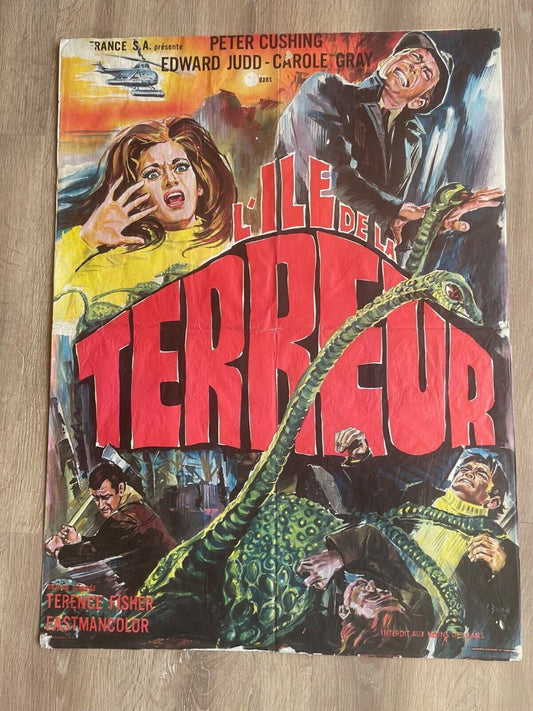 L’île de la terreur ORIGINAL MOVIE POSTER (60X80) Peter Cushing