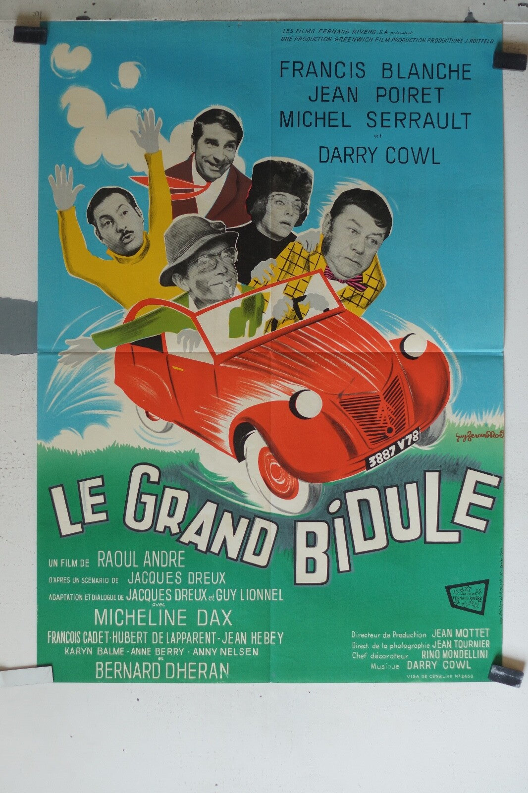 GRAND BIDULE (LE) MOVIE POSTER ORIGINAL(60X80) Francis Blanche ,