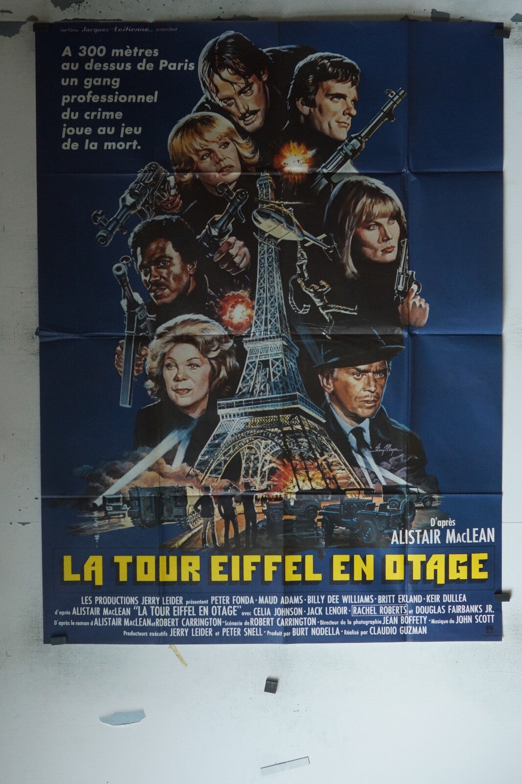LA TOUR EIFFEL MOVIE POSTER ORIGINAL 120x160 PETER FONDA