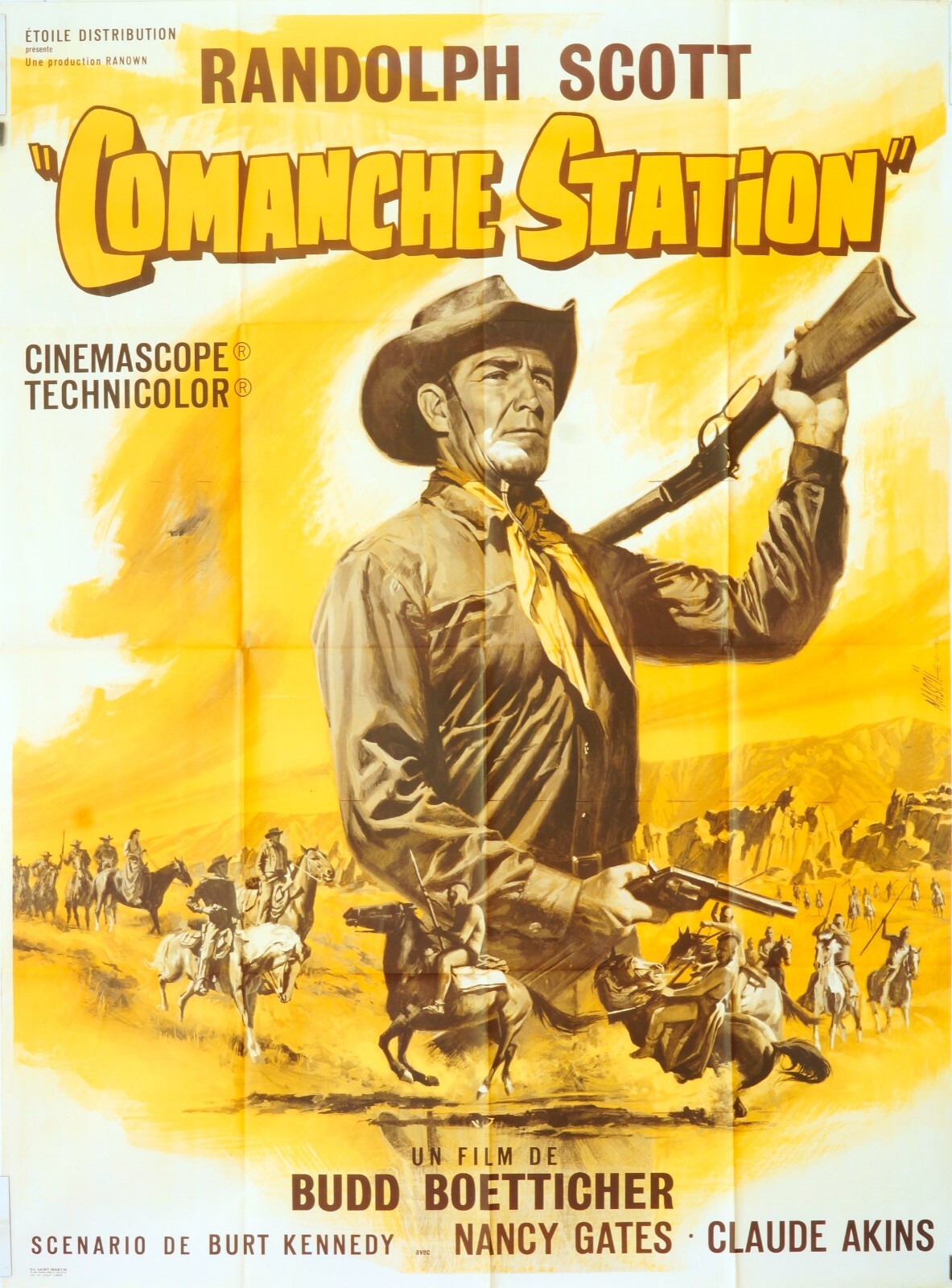 COMANCHE STATION ORIGINAL MOVIE POSTER120x160 Rodolph Scott