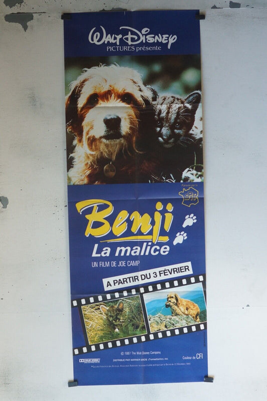 BENJI LA MALICE MOVIE POSTER ORIGINAL 60x160