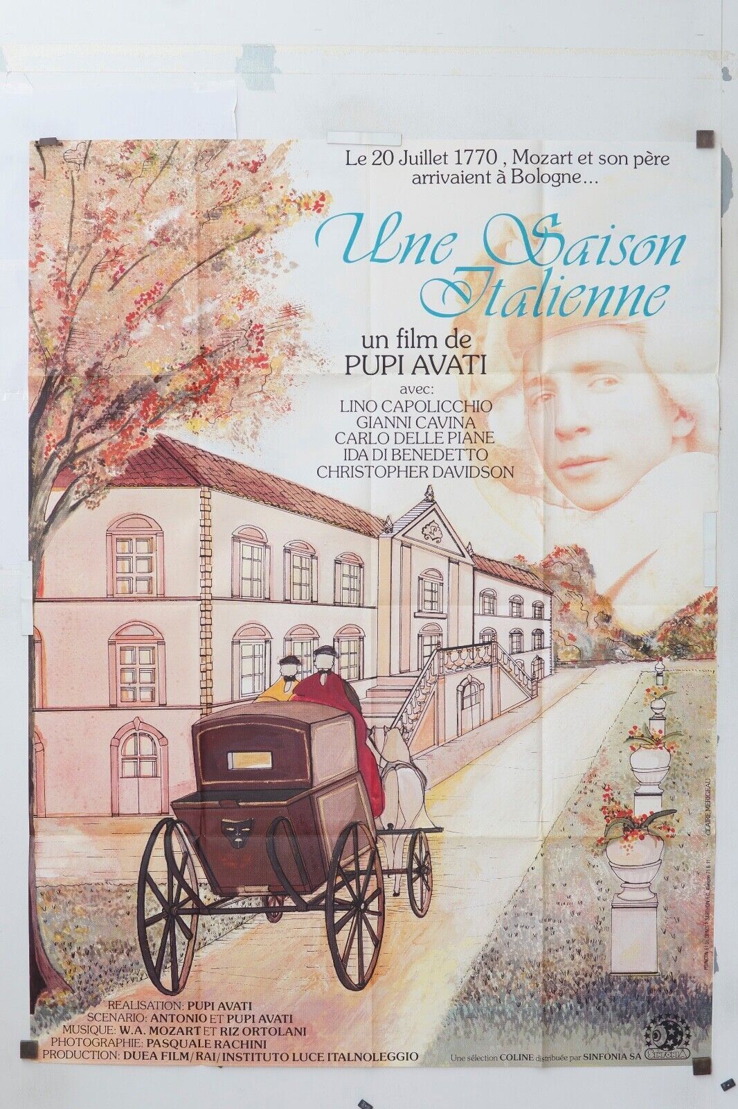 UNE SAISON ITALIENNE MOVIE POSTER ORIGINAL 120x160 LINO CAPOLICCHIO