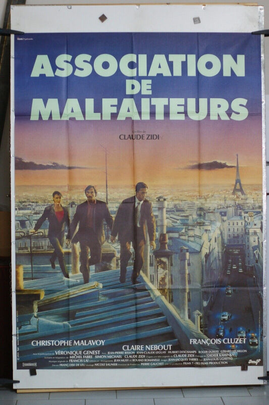 ASSOCIATION DE MALFAITEURS ORIGINAL MOVIE POSTER 120x160 CHRISTOPHE MALAVOY