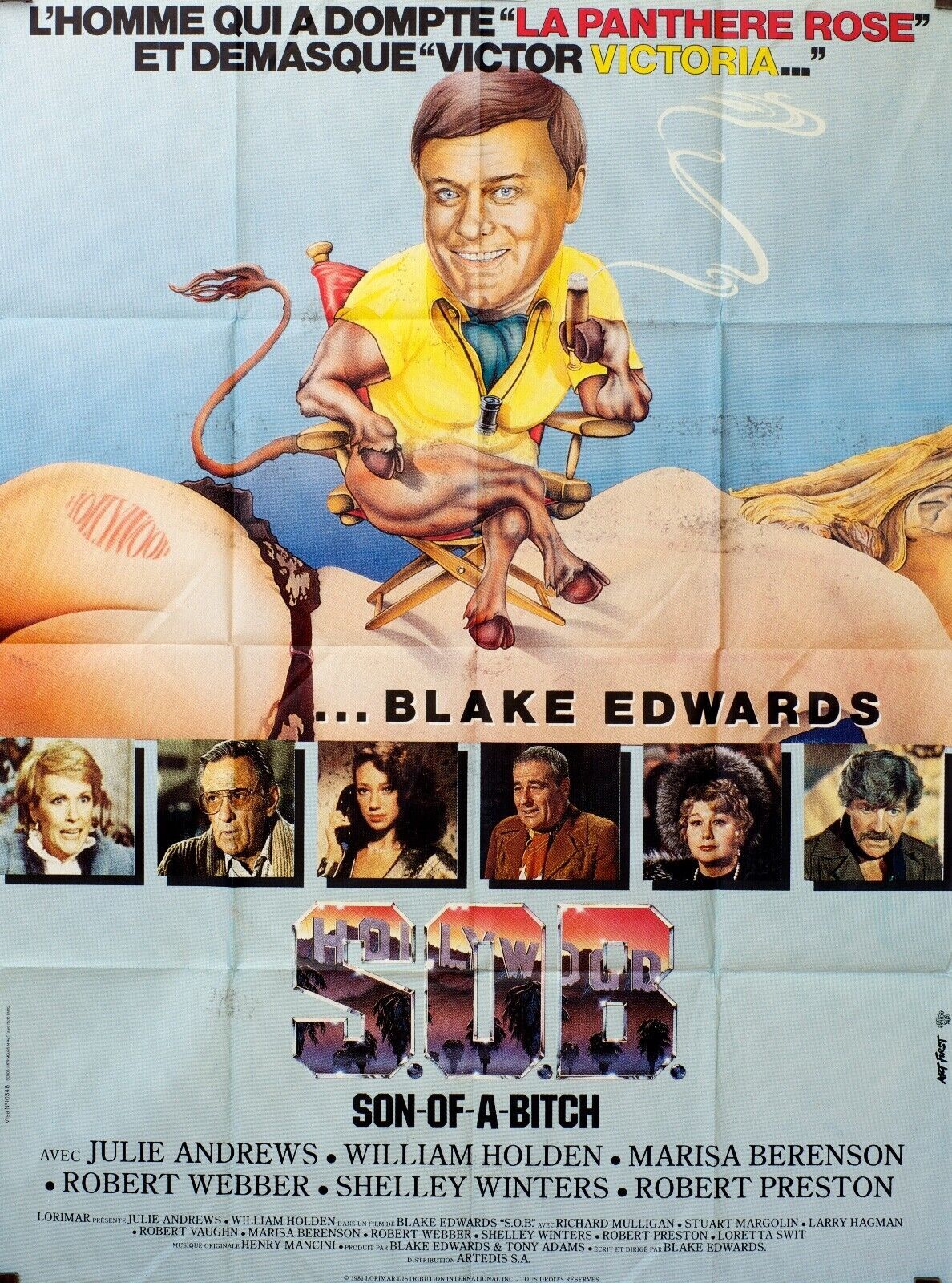 SOB MOVIE POSTER ORIGINAL 120x160 JULIE ANDREWS