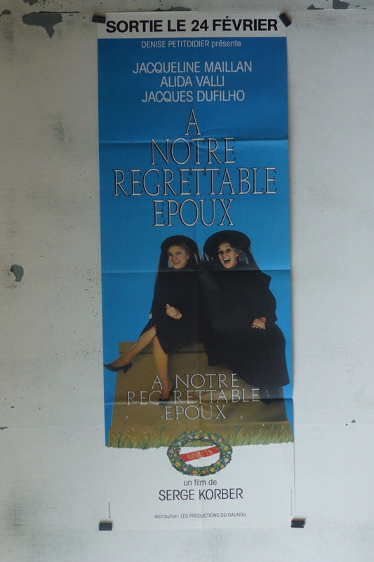 A NOTRE REGRETTABLE ÉPOUX 60x160 ORIGINAL POSTER JACQUELINE MAILLAN