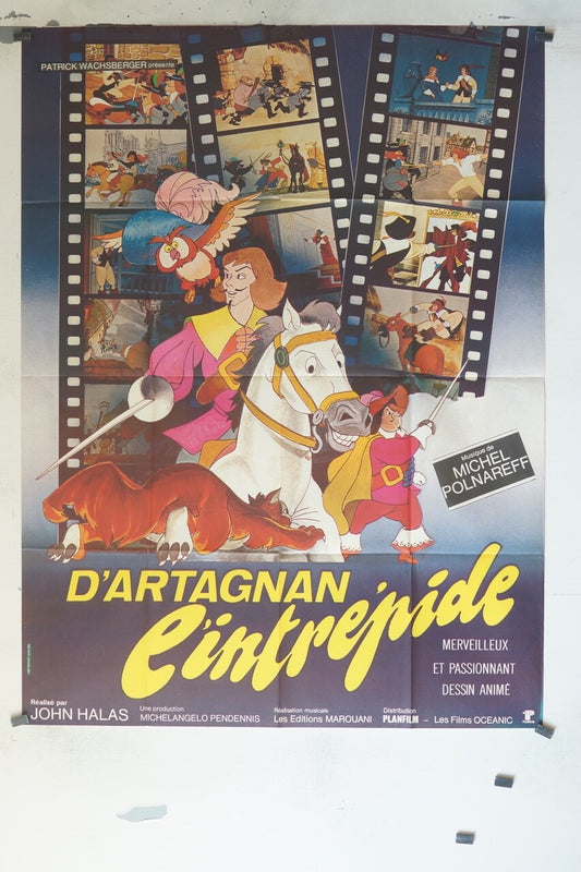 D’ARTAGNAN L’INTRÉPIDE MOVIE POSTER ORIGINAL 120x160 JOHN HALAS