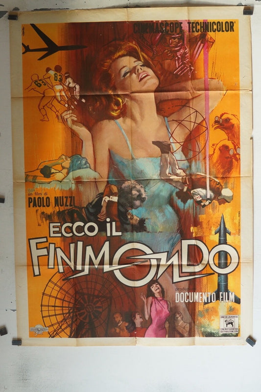 ECCO IL FINIMONDO POSTER ORIGINAL 120x160 PAOLO NUZZI