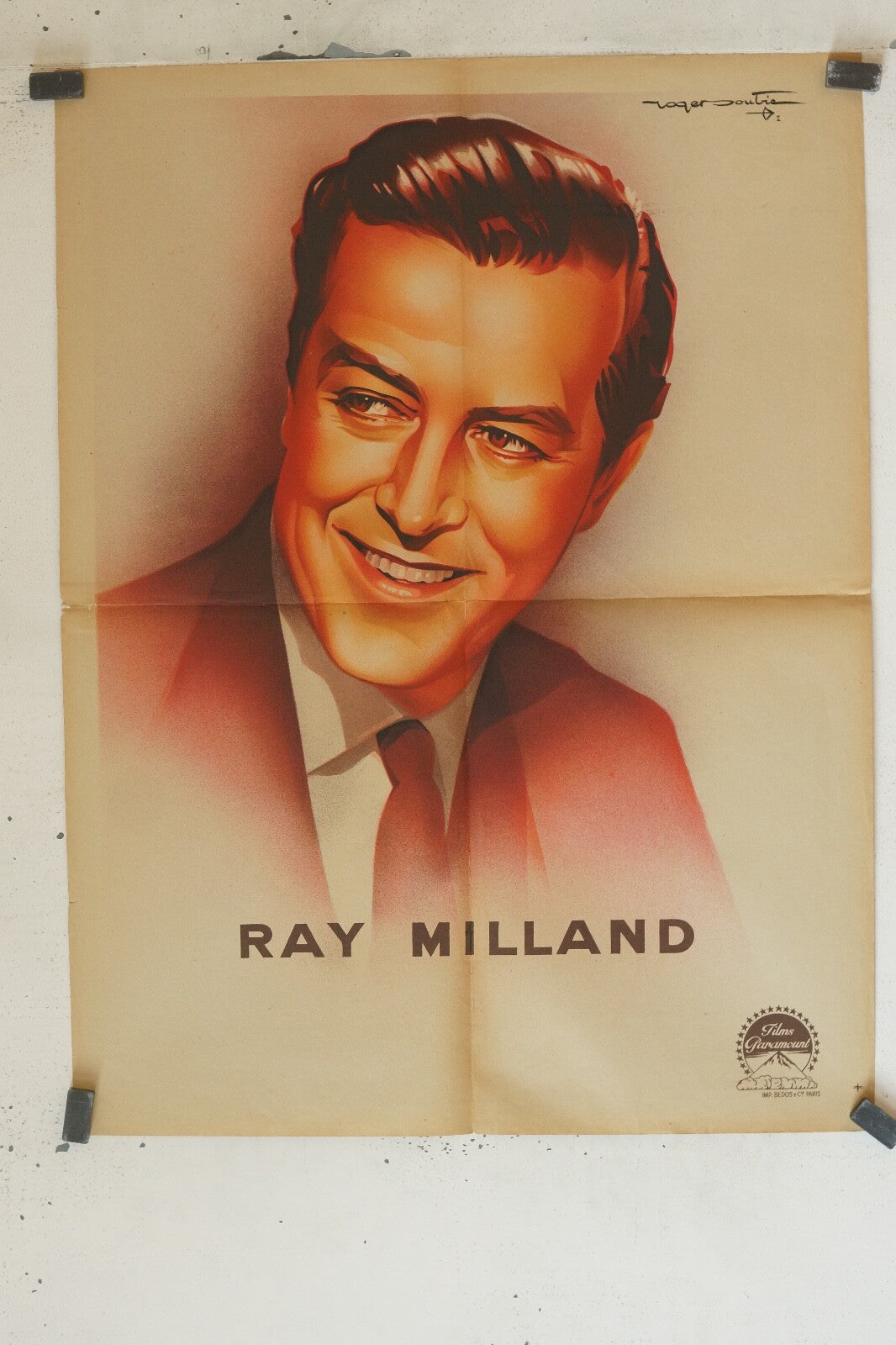 RAY MILAND POSTER ORIGINAL (60X80)