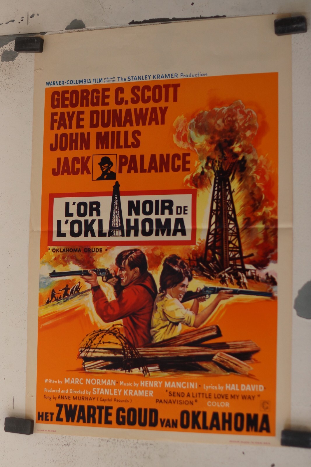 L'OR NOIR DE L'OKLAHOMA MOVIE POSTER BELGE