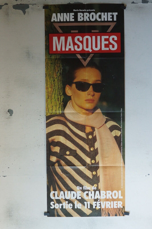 MASQUES POSTER ORIGINAL 60x160 ANNE BROCHET