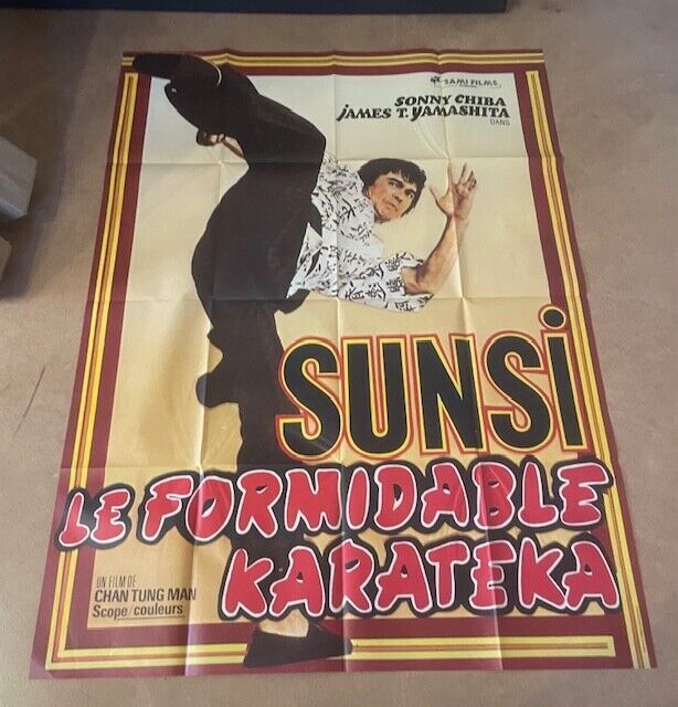 SUNSI LE FORMIDABLE KARATÉKA ORIGINAL MOVIE POSTER 120x160